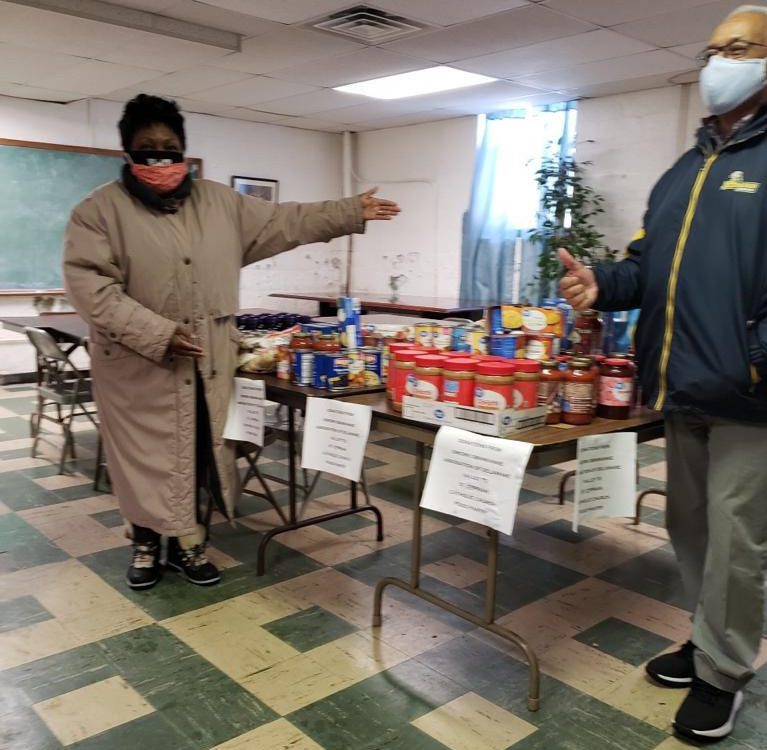 Donations of Food Items to St. Cyprain Catholic Church, Philadelphia USA